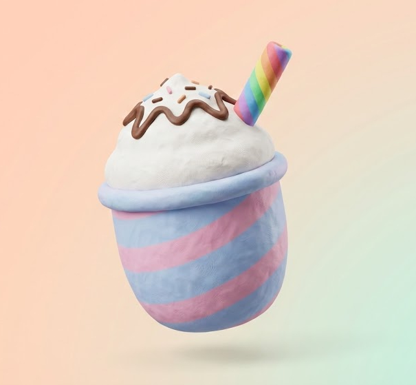 아이스 슈크림 라떼