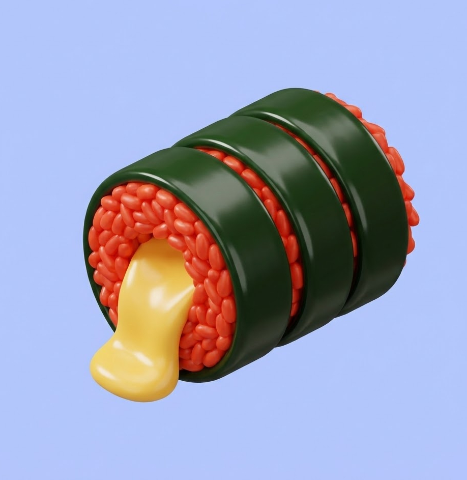 김)스팸김치볶음김밥